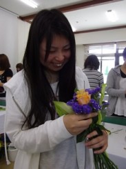 花束制作の写真1