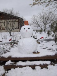 大きな雪だるまもお目見え