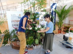 花束制作中