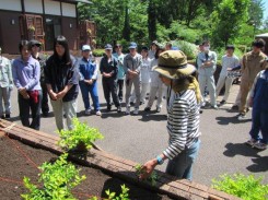 天野麻里絵非常勤講師による説明