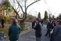 造園緑化コースによる現地説明