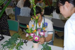 花き装飾コースの体験授業