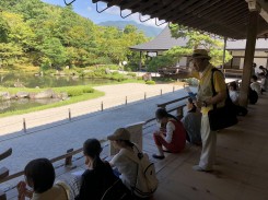 天龍寺・曹源池庭園にて