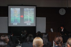 造園緑化コース学生の発表