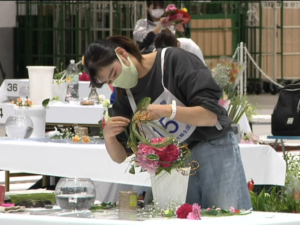 競技中の高橋さん