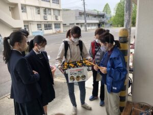 今回アンケート調査を担当した本校学生も、加茂農林高校出身です！