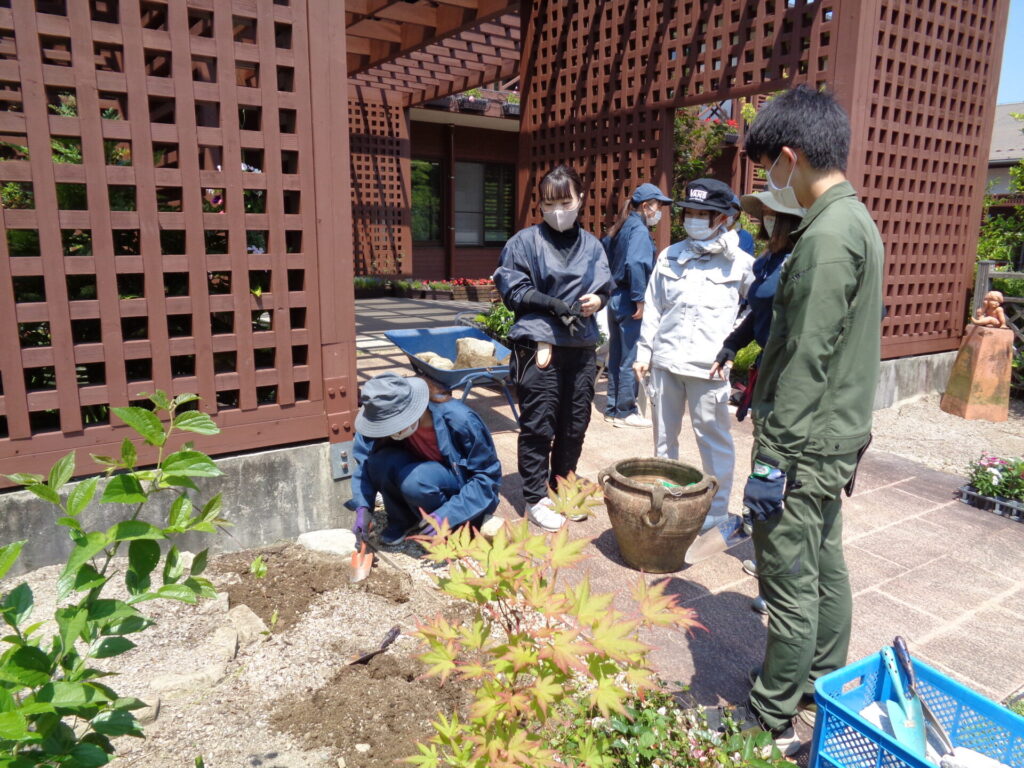 学内花壇植栽