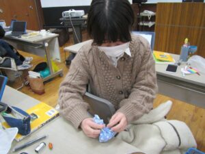 口を縛って完成