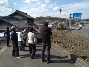 来年度の「天王花壇」について相談を受ける